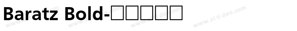 Baratz Bold字体转换